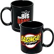 Big Bang Theory Bazinga! Logo Black Coffee Mug